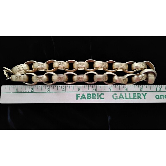 Vtg Givenchy Necklace Paris Runway Statement Chunky Chain Gold Plated Estate - Picture 7 of 7